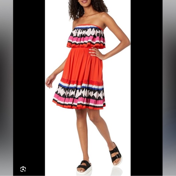 NWT Kate Spade Geo Border Dress Sz 8 - Picture 1 of 8